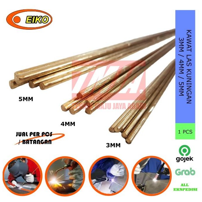 Eiko Kawat Las Kuningan 3Mm / 4Mm / 5Mm X 1Mtr Co