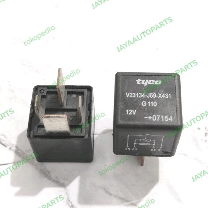 Relay Tyco Kaki 4 12Volt V23134-J59-X431 New Stok