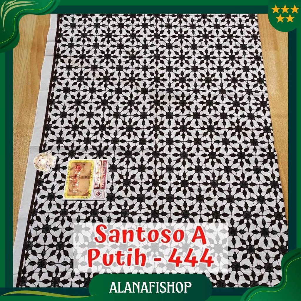 Kain Batik H Santoso A Putih Jarik Kawung Samping Kain Panjang Tapih Kebat Ori