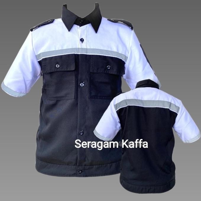 Wearpack Safety Seragam Kerja seragam Bengkel kombinasi lengan pendek