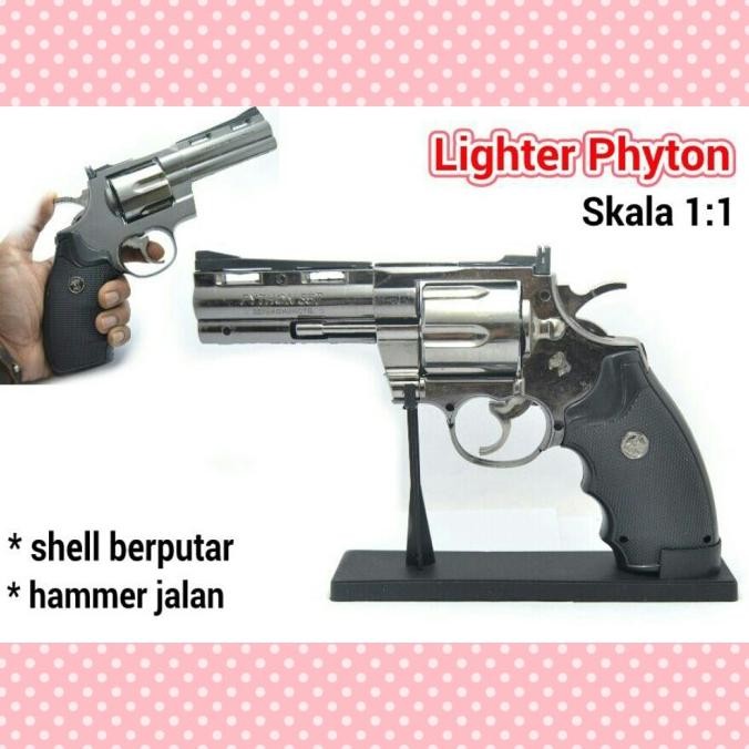 KOREK API PISTOL SKALA 1:1 (PHYTON / BARETTA BLACK) Lighter