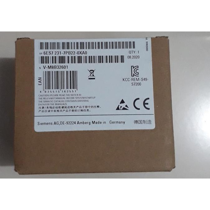 Em231 6Es7231-7Pb22-0Xa0 Em 231 New Stok