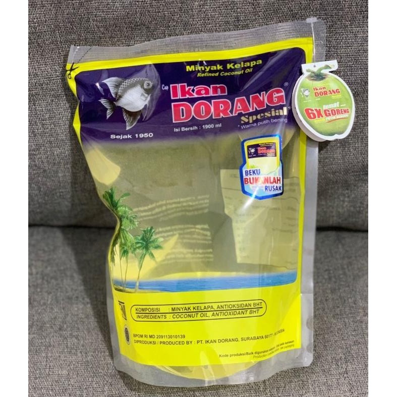 

Minyak Goreng Kelapa Ikan Dorang Special 1900 ml