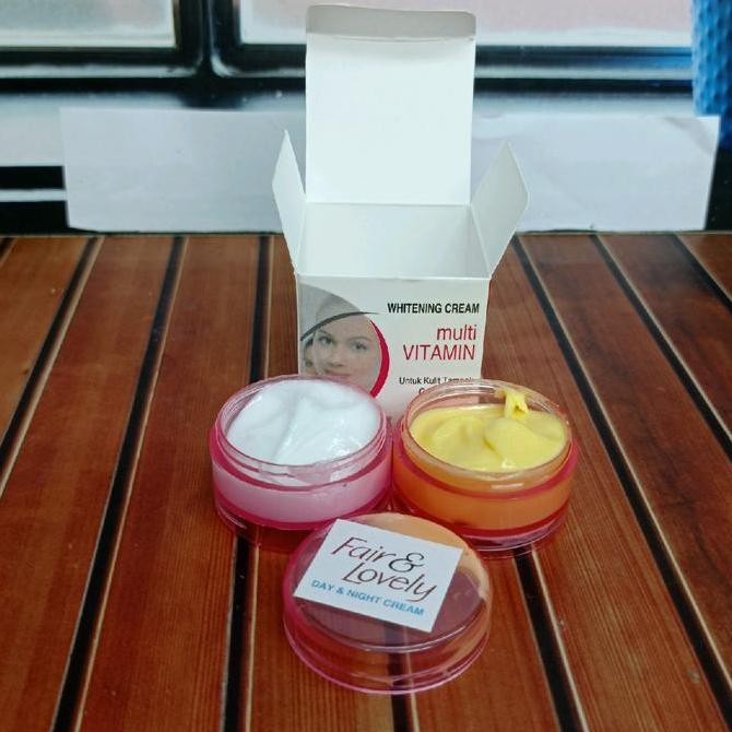 Jual Murah Paket Fair & Lovely Komplit 7In1 | Sabun Batang + Toner + Serum + Cream Siang Malam + Bed