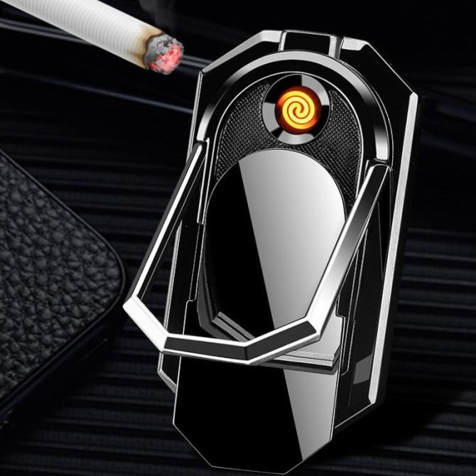 Korek Api Elektrik Ring holder handphone USB Charger Multifungsi