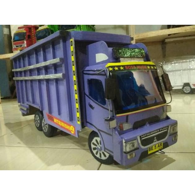 75cm TERBESAR truk oleng Tronton diecast miniatur mobilan kayu truck   ready stok