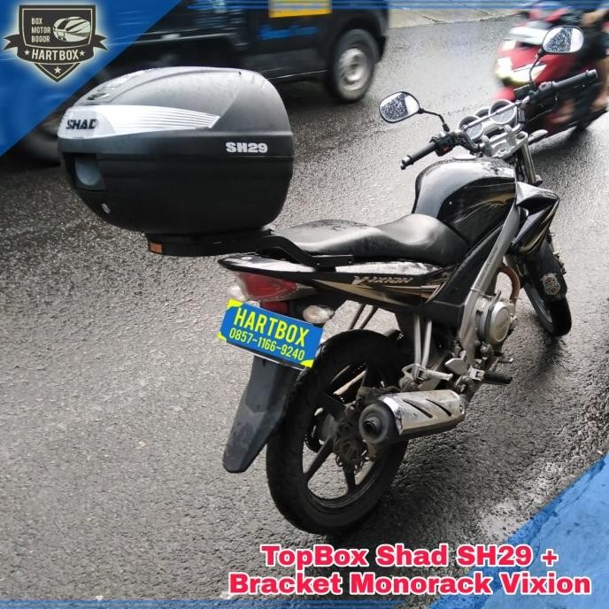 Paket Murah Box Motor Shad SH29 + Bracket Breket Monorack Vixion Old