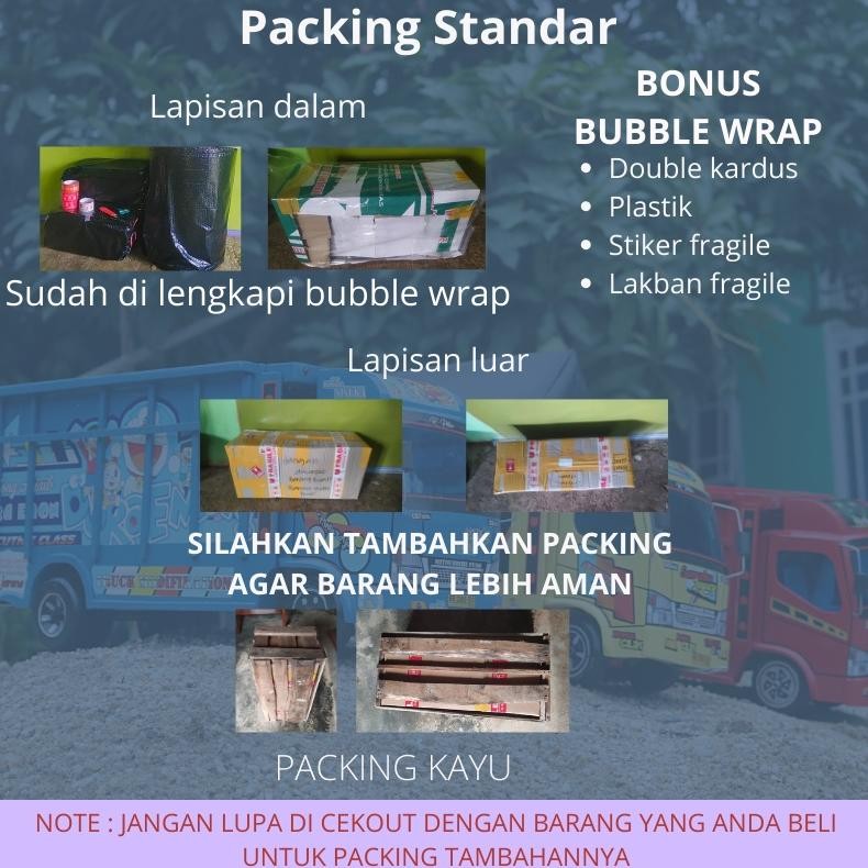 Truk Oleng Miniatur Kayu Murah Jumbo Mobil Mobilan Anak Laki Laki