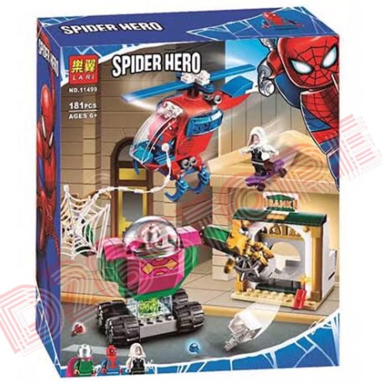Mainan Lego Mini Figure SpiderMan Helicopter Spider Gwen Versus Mysterio robot Marvel spider Man
