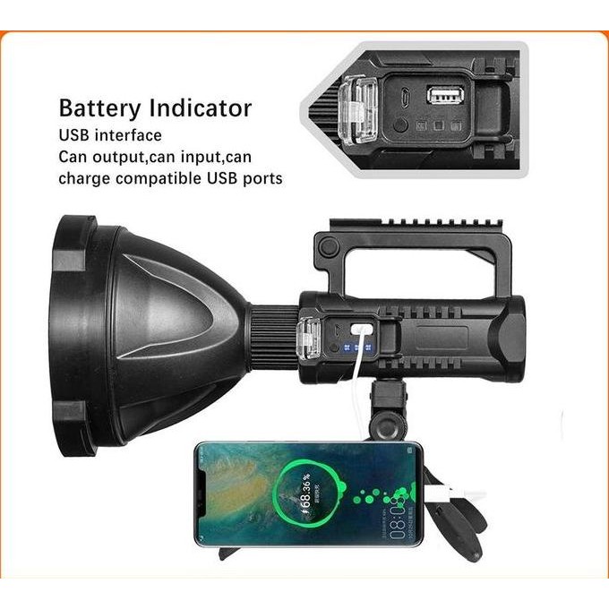 Sale Senter Led Sorot Jarak Jauh Super Terang X2000 W590/W591 Lampu Senter Jumbo Big Lamp Led Multif