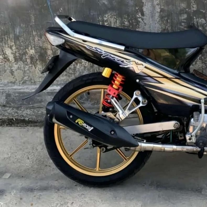 Knalpot ROB1 Supra Grand Jupiter Vega Revo Karisma Blade Shogun Smash MX 135