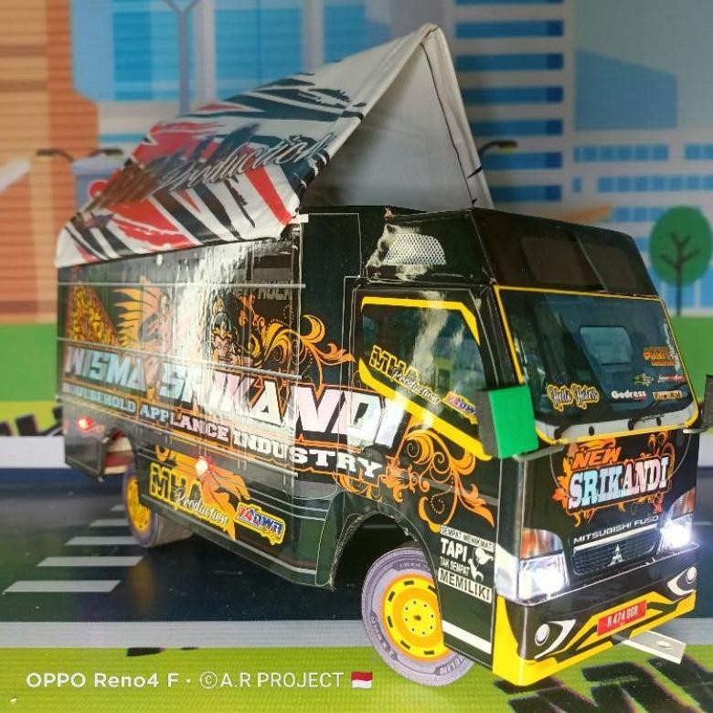 mobil remote control miniatur truck oleng srikandi remote control (RC) full lampu