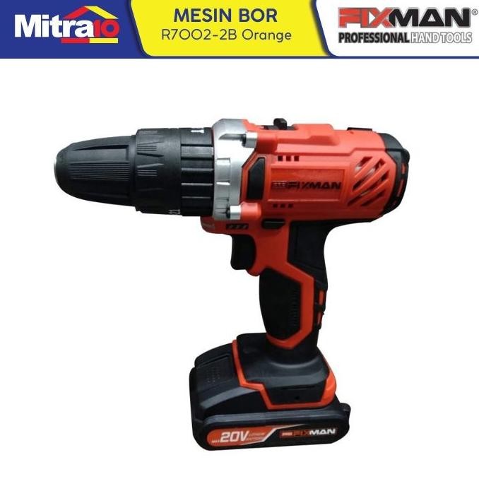 Murah Fixman R7002-2B Cordless Drill 20V Set - Mesin Bor