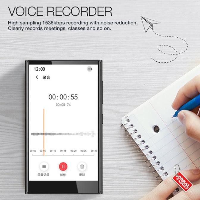 Murah Ruizu H10 Mp3 Mp4 Audio Video Player Bluetooth Hq Sq Fm Flac Portable