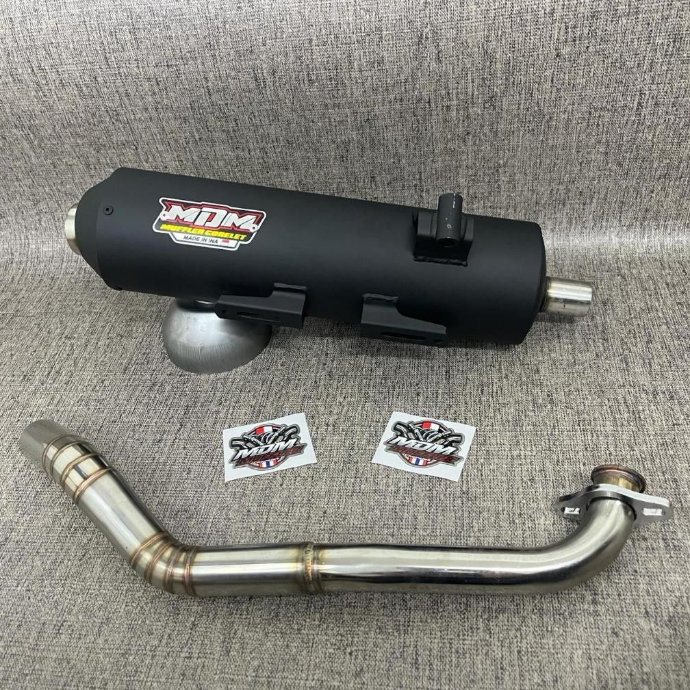 MDM RACING MUFFLER Kenalpot Standard Racing Nmax New / Nmax old / Aerox New / Aerox Old SJ Ring Ala 
