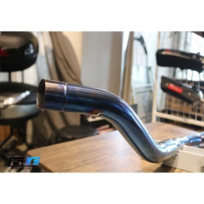 Exhaust Header Bending P&P RACING Ninja 250 Fi 2018 Stainless Blue
