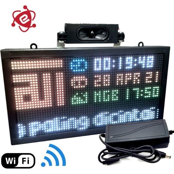 Sale Jam Digital Jadwal Sholat Warna Mp3 Wifi Masjid Jws Murottal Rgb Led