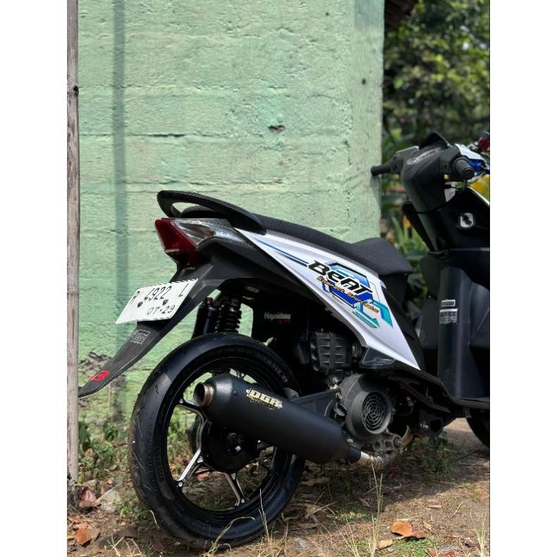 KNALPOT STD RACING HITAM VIRAL DGR EXHAUST | BEAT / MIO / VARIO