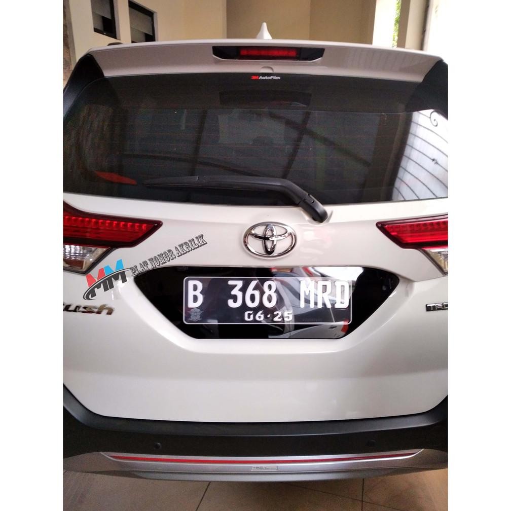 Cover Plat Nomor Mobil Akrilik cembung Acrylic Custom tatakan Dudukan Plat Nomer Tanpa Lampu NEW TER