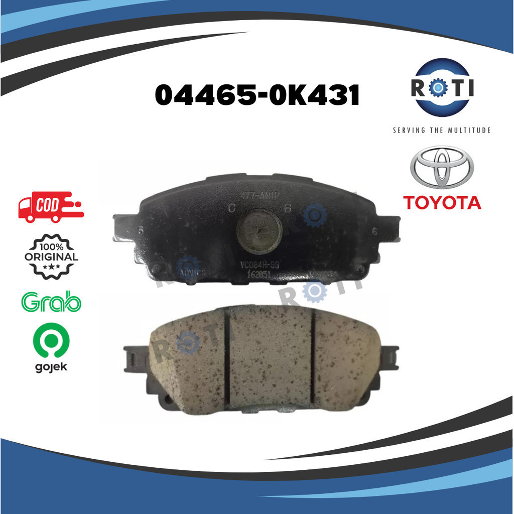 KAMPAS REM DEPAN TOYOTA INNOVA REBORN 04465-0K431 GENUINE
