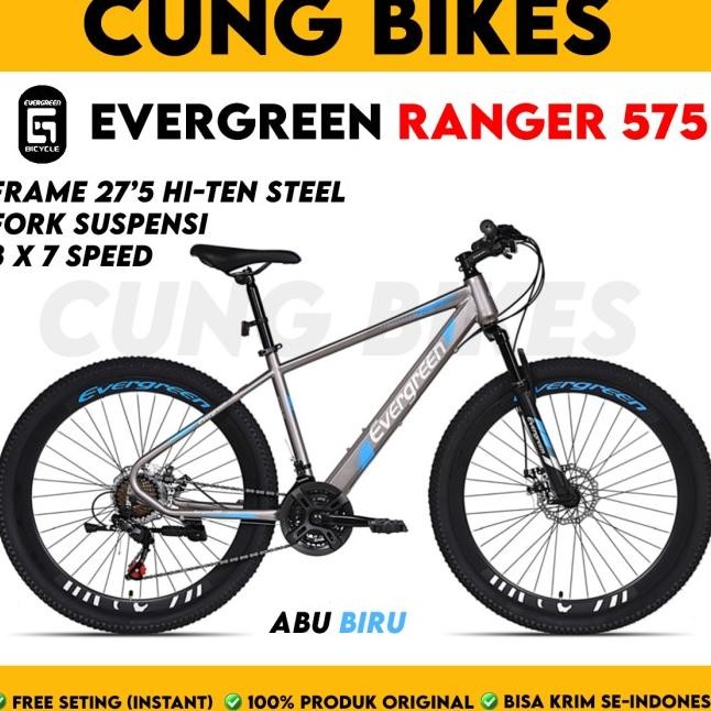 Evergreen Epeda Gunung Mtb 27.5 Type Ranger 575 21 Peed Ve Tinggi