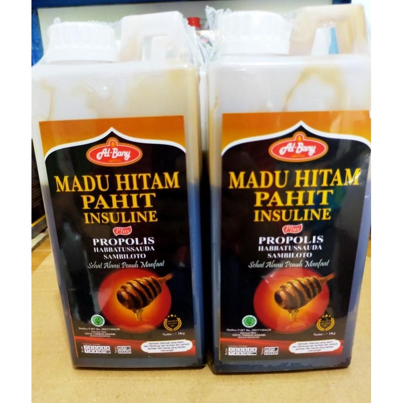 

Madu Hitam Pahit Super Al-Bany Insulin Plus Propolis @1Kg Promo