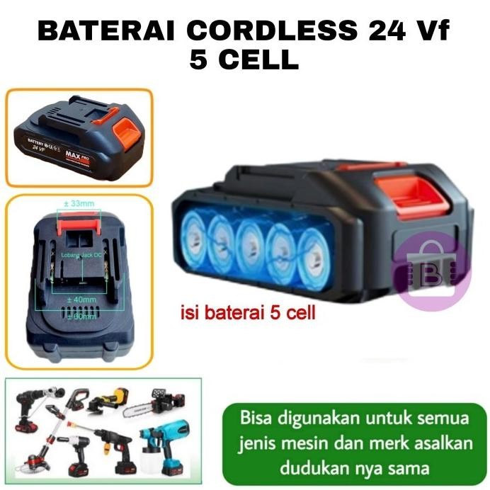Terlaris Baterai Lithium Cordless 21V / 24Vf / 48Vf | Baterei Semprotan Air Portable | Baterai Makit