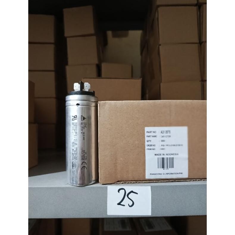 kapasitor ac panasonic 1 pk 25uf capasitor ac panasonic 1pk original epcos kapasitor ac panasonic 3/