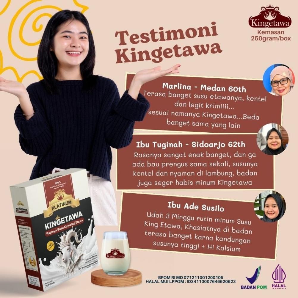 

Spesial/ Kingetawa Susu Bubuk Kambing Etawa Premium Untuk Nyeri Sendi Dan Sesak Nafas Kemasan 250Gram {Terbaru/Terlaris/Tergcor/Kekinian}
