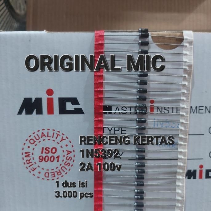 Murah (12) ( 1N5392 ) DIODA 2A 1N5392 IN 1N 5392  IN5392 SILIKON DIODE ARAH tojil4 Murah