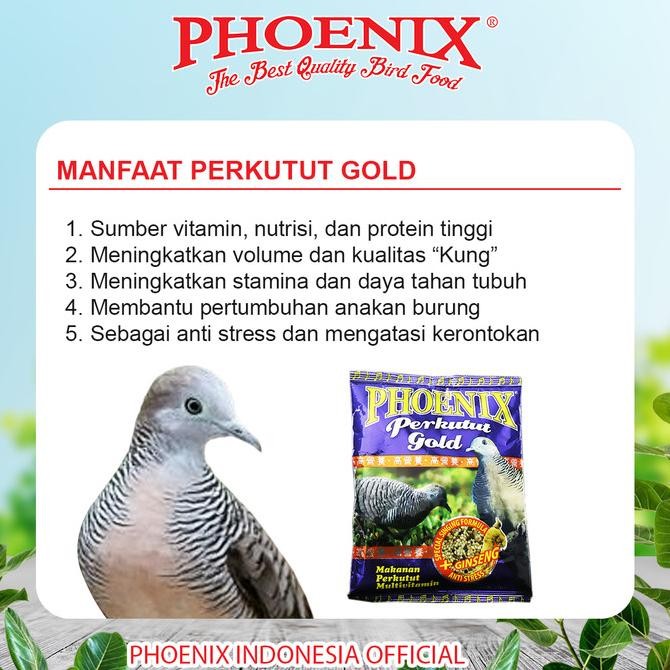 Pakan Perkutut Gold Phoenix GINGSENG MILLET KETAN HITAM JEWAWUT [terbaik]