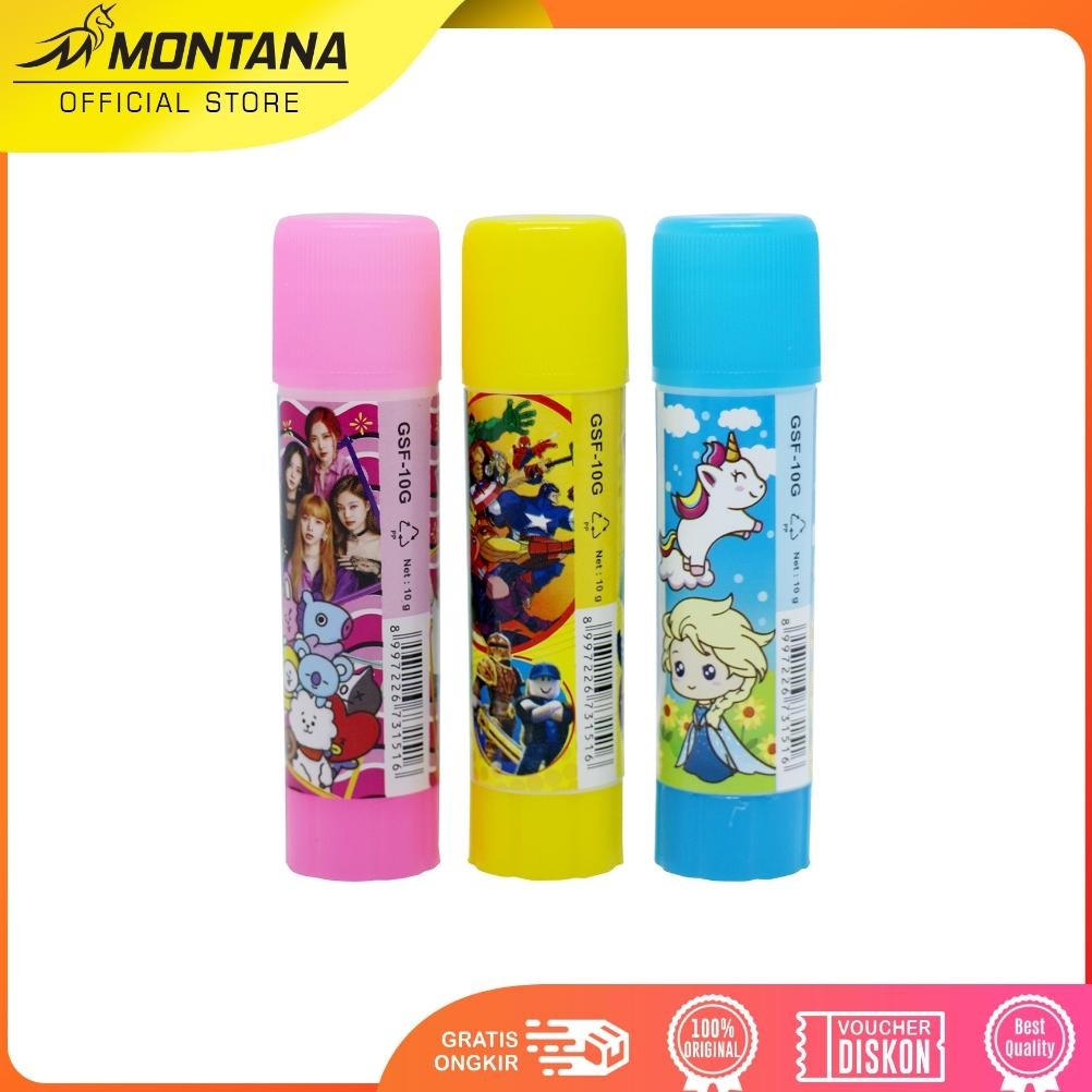 

NEW MONTANA GLUE STICK FANCY 10G 24 PCS EXCELLENT ADHESIVE LEM BATANG PEREKAT GSF-10 / 10GR - BOX GOOD PRODUK SIAP KIRIM