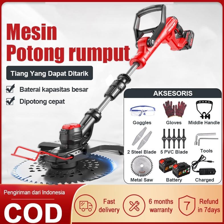 Mesin Potong Rumput 12V/24V/48V Mesin Pemotong Rumput Mesin Potong Rumput Baterai Pemotong Rumput