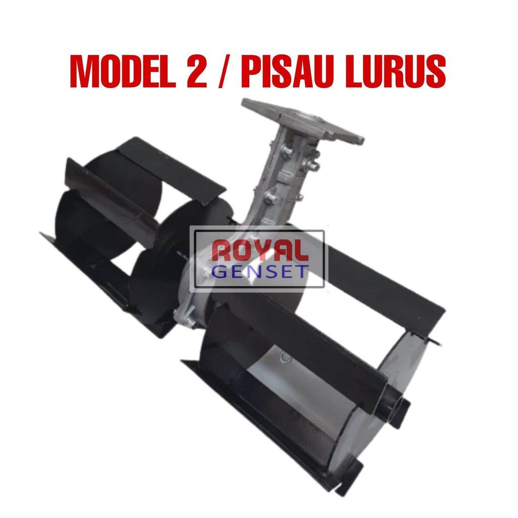 Alat Penggembur Tanah/Penyiang Gulma Mesin Potong Rumput As Kotak Cultivator Tiller Weeder