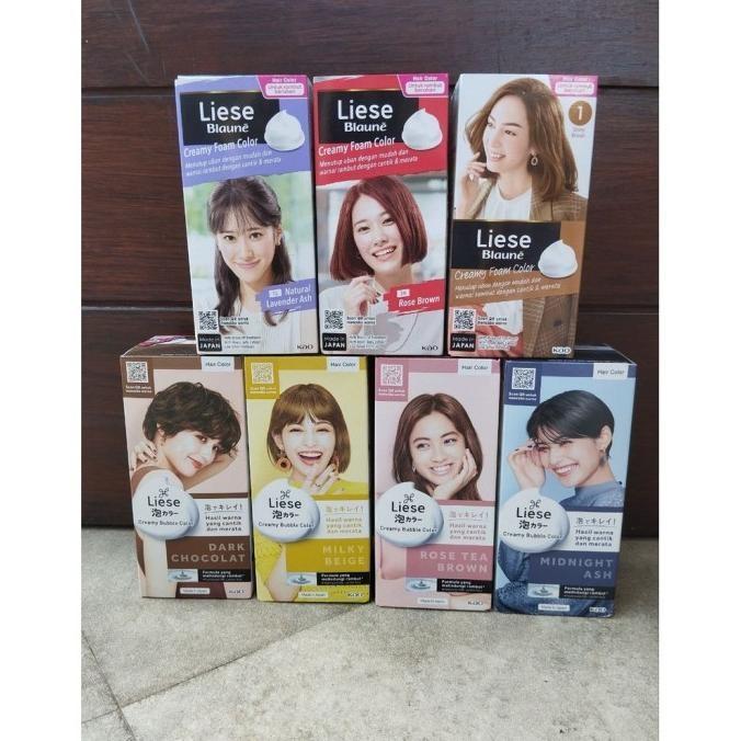Liese Blaune Creamy Bubble Foam Hair Color pewarna rambut