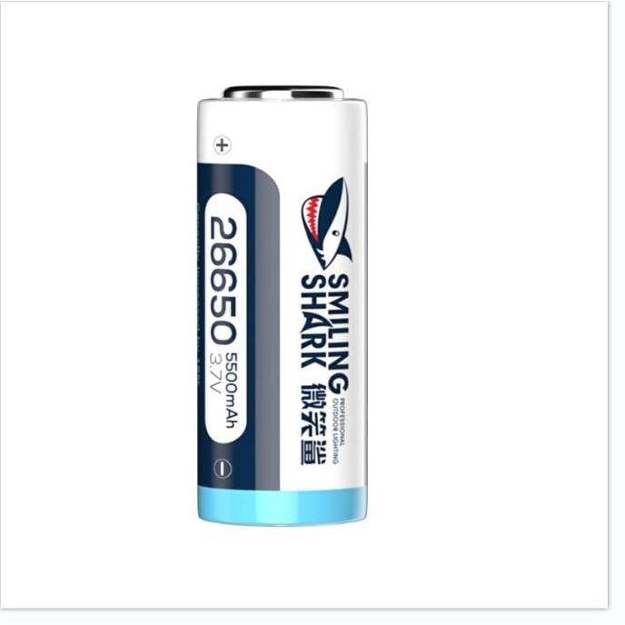 Terlaris Baterai Lithium 26650/18650 Smiling Shark 5000Mah Asli Full Original