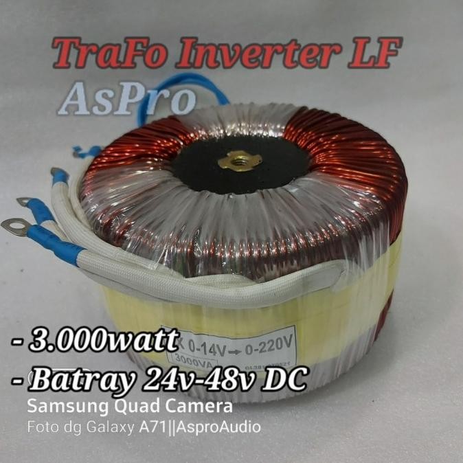 Terjangkau Travo Trafo Toroid Inverter Lf 3.000Watt 24V 48V