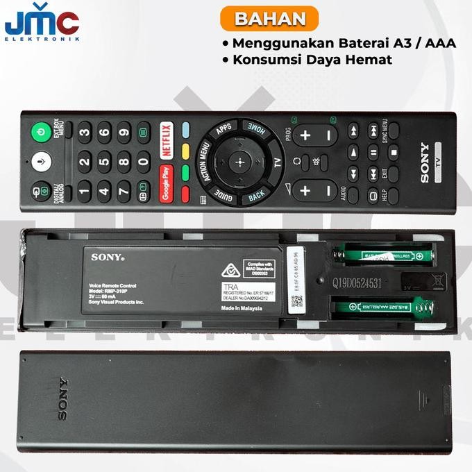 Voice Remote Control RMP-310P TV KD-49X8000G KD-49X8500G KD-65X8000G KD-75X8000G KD-55X8500F KD-65X8