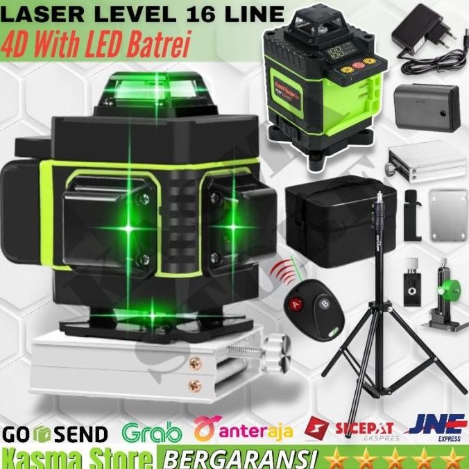 Laser Level 16 Line 4D Laser Pengukur Dimensi Mesin Self Leveling 4D murah