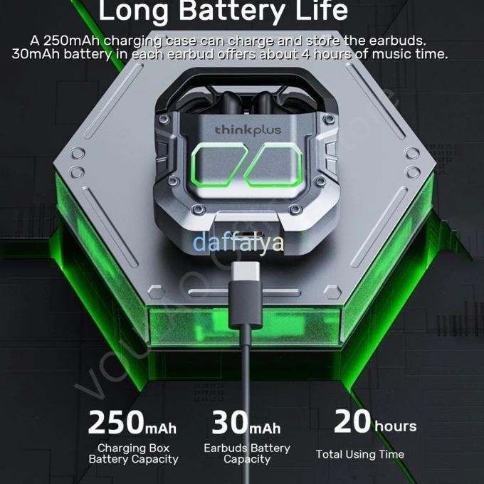 lenovo thinkplus xt81 bluetooth tws gaming headset low latency