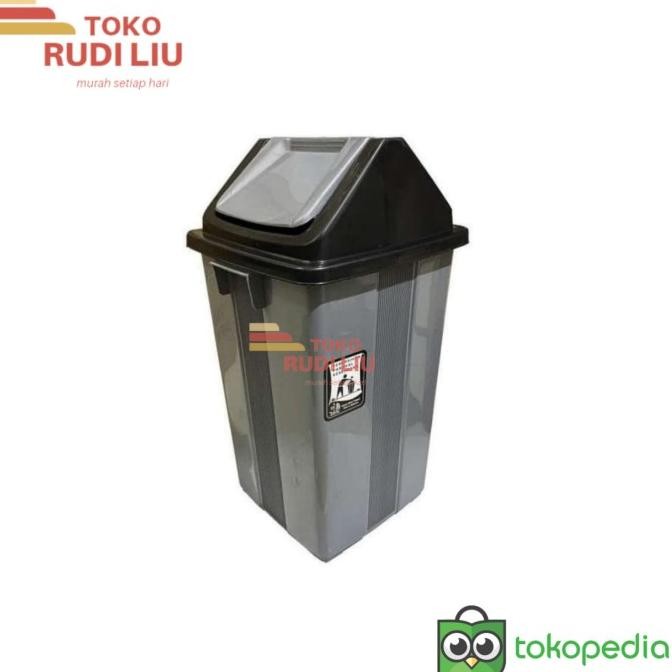 Tong Sampah Besar 42 liter ABU/Tempat Sampah Besar tutup goyang