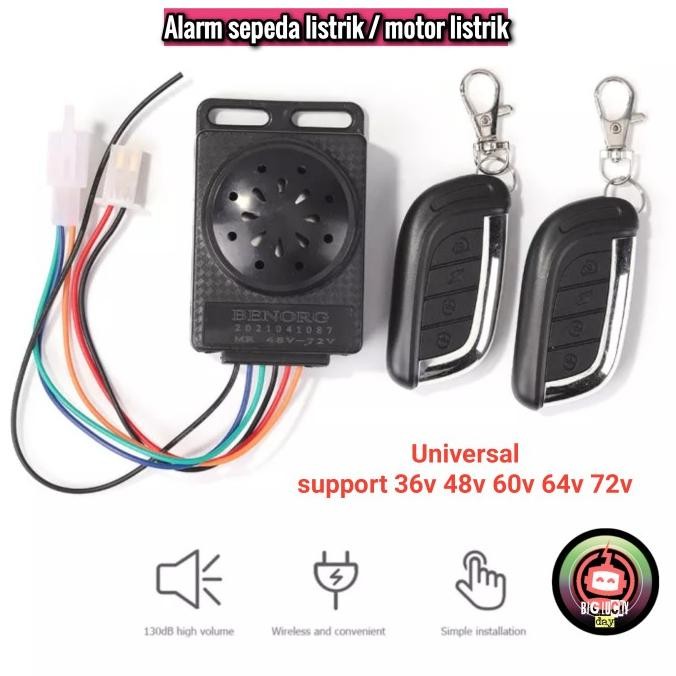 Alarm remote keyless sepeda listrik motor listrik scooter skuter part murah