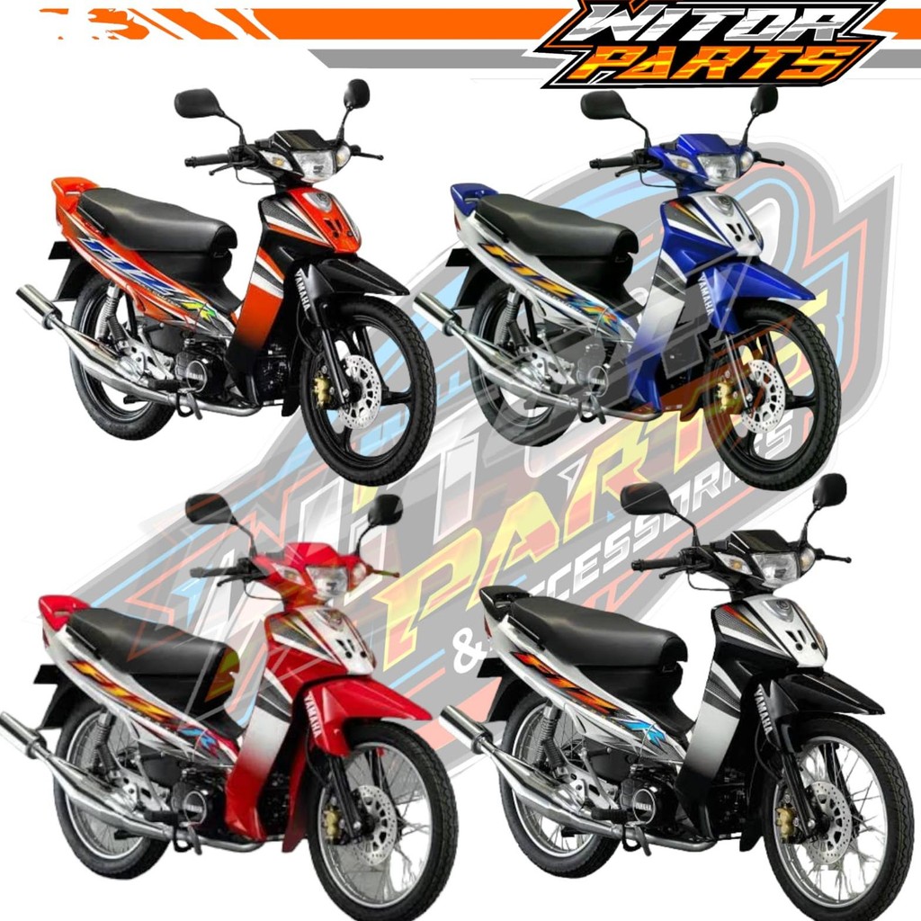 Batok Kepala Depan Belakang Yamaha F1ZR Fizr Vega R Lama + Lampu Dan Sen Warna Biru / Batok Kepala D