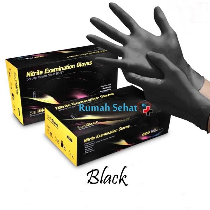 Sarung Tangan Latex Hitam Sarung Tangan Karet Nitrile