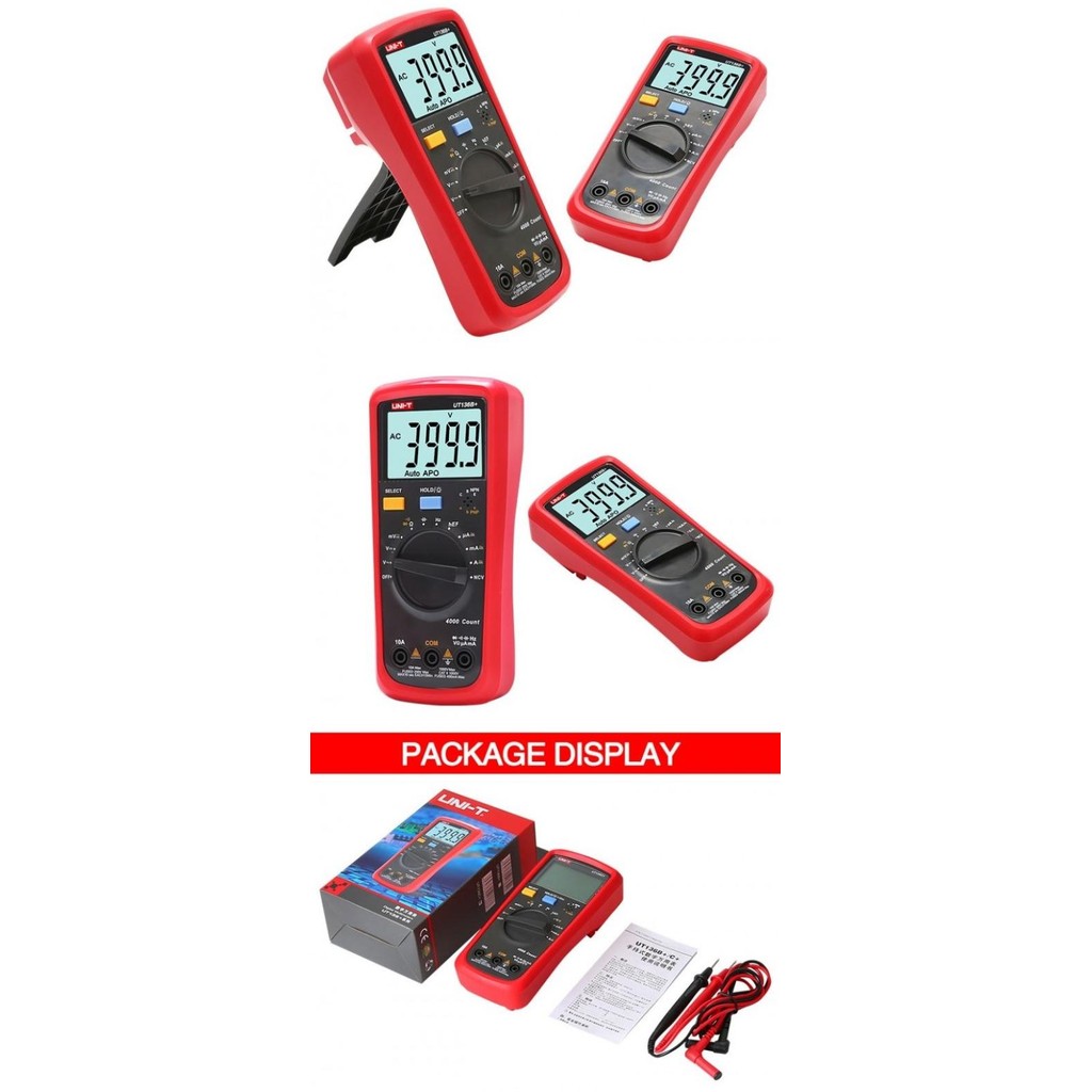 UNI-T UT136B PLUS - Auto Range Multimeter Multitester LCD Display murah