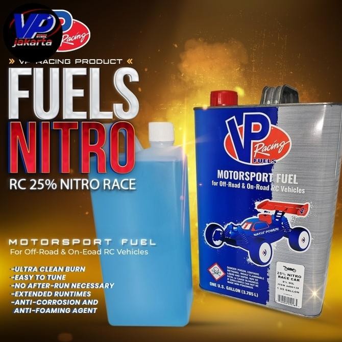 Vp Racing 25% Nitro Race Bahan Bakar Engine Rc Kemasan Repack 1L Co