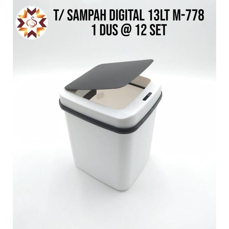 Tempat Sampah Sensor Otomatis/Tempat Sampah Digital 13LT