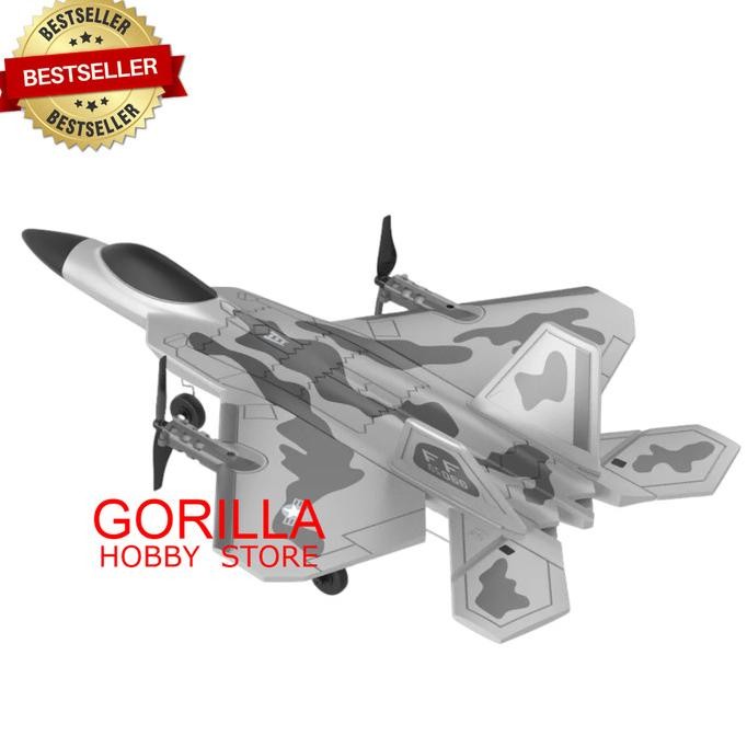 Pesawat Rc F22 Raptor 4Ch 3D 6D Vertical Flight Rc Plane F22 Bm16 Co