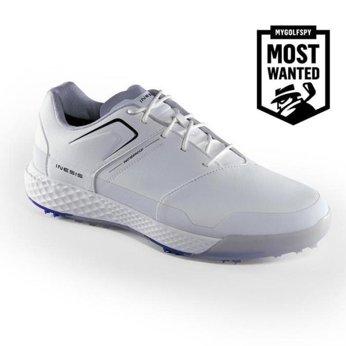Sepatu golf pria anti air waterproof grip golf shoes white