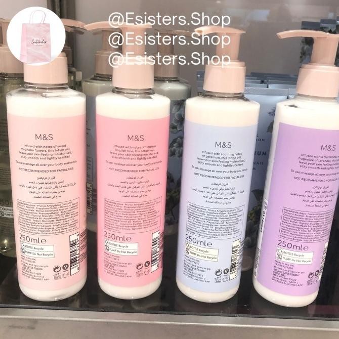 M&S Mark Marks & And Spencer China Blue Rose Hand & Body Lotion